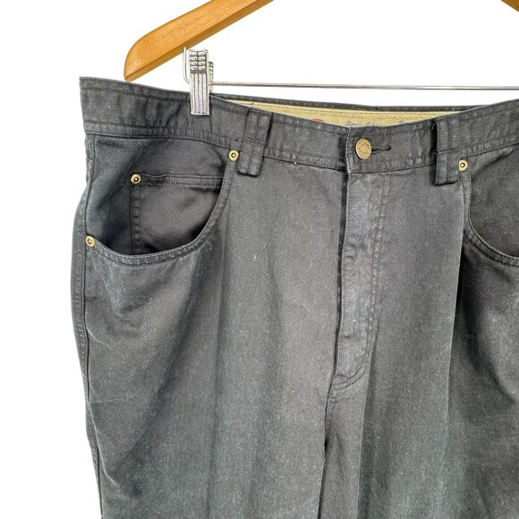 Tommy Bahama Relaxed Fit Black Jeans Mens Size 38 Denim Stretch Comfort Tencel - Picture 1 of 6